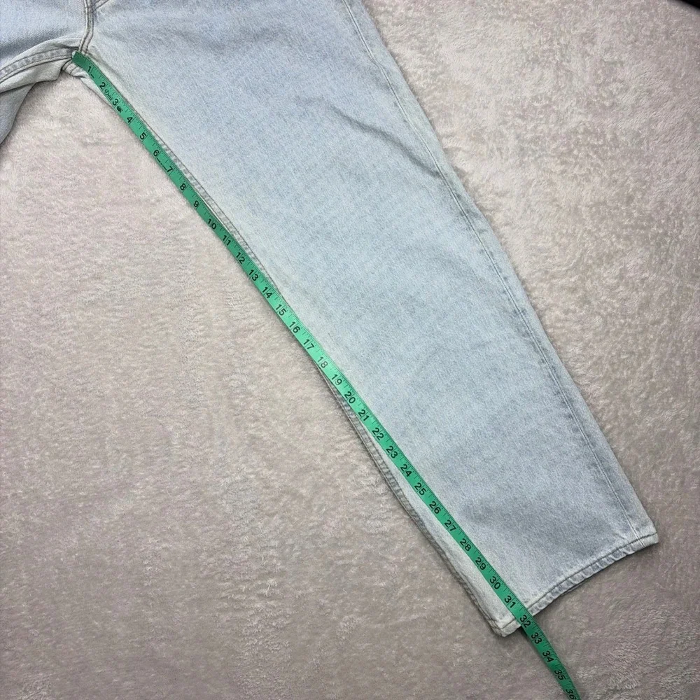 Vintage Levi's 501 Jeans Mens 40x32 Light Blue USA Made 90s Straight Leg Denim